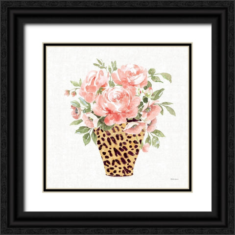 Luxe Bouquet I Black Ornate Wood Framed Art Print with Double Matting by Grove, Beth