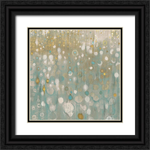 Rain Abstract II Neutral Black Ornate Wood Framed Art Print with Double Matting by Nai, Danhui