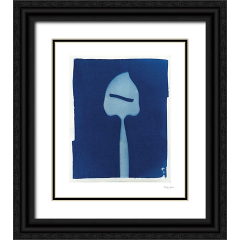 Cyanotype Kitchen II Black Ornate Wood Framed Art Print with Double Matting by Green, Nancy
