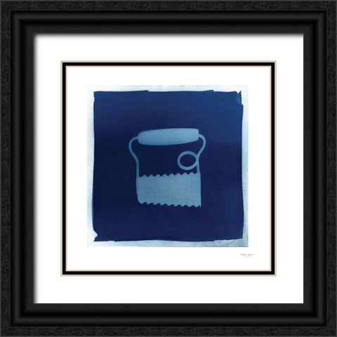 Cyanotype Kitchen III Black Ornate Wood Framed Art Print with Double Matting by Green, Nancy
