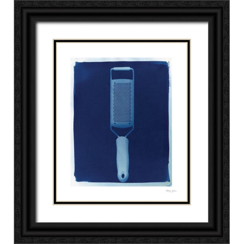 Cyanotype Kitchen VII Black Ornate Wood Framed Art Print with Double Matting by Green, Nancy