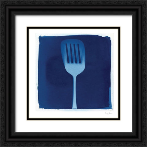 Cyanotype Kitchen XII Black Ornate Wood Framed Art Print with Double Matting by Green, Nancy