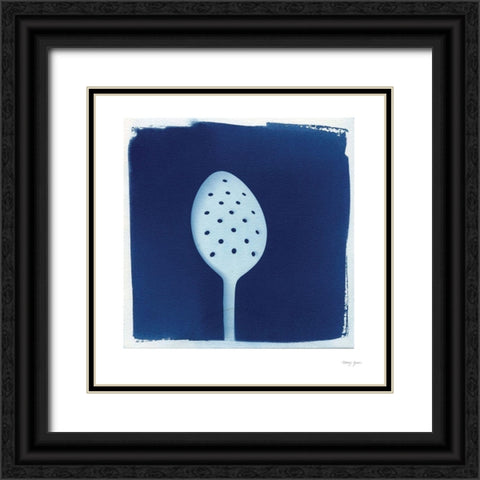 Cyanotype Kitchen XIII Black Ornate Wood Framed Art Print with Double Matting by Green, Nancy