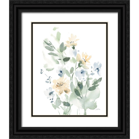 Summer Wildflowers I Black Ornate Wood Framed Art Print with Double Matting by Pete, Katrina