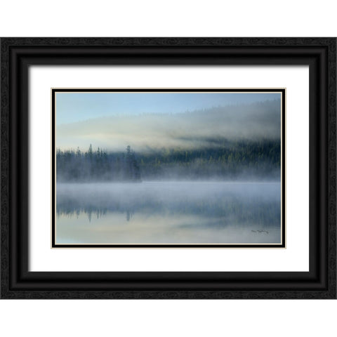 Redfish Lake Idaho Black Ornate Wood Framed Art Print with Double Matting by Majchrowicz, Alan