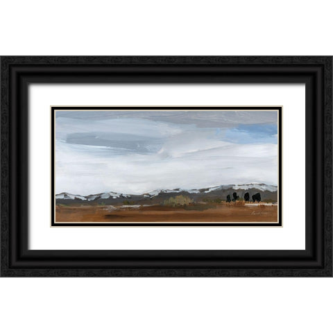 Alamosa Late March Black Ornate Wood Framed Art Print with Double Matting by Munger, Pamela
