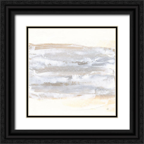 Neutral Texture I Black Ornate Wood Framed Art Print with Double Matting by Paschke, Chris