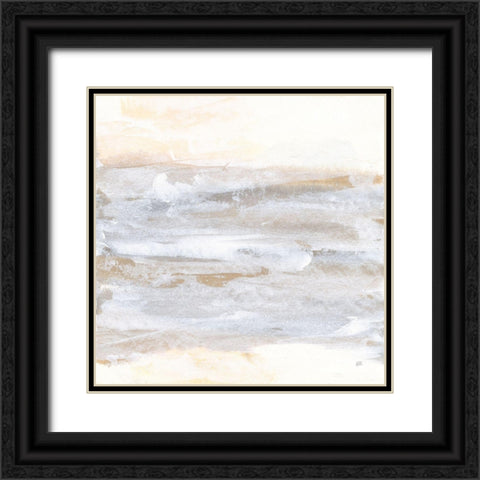 Neutral Texture II Black Ornate Wood Framed Art Print with Double Matting by Paschke, Chris