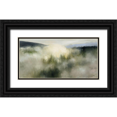 Valley Clouds Black Ornate Wood Framed Art Print with Double Matting by Purinton, Julia