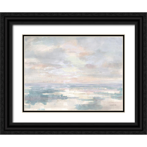 Calm Waters Black Ornate Wood Framed Art Print with Double Matting by Nai, Danhui