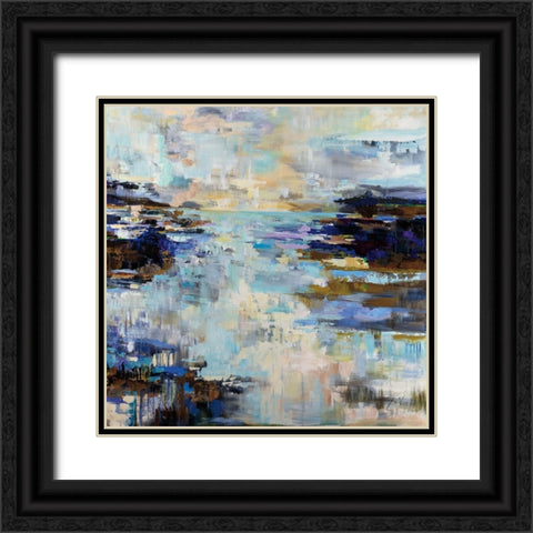 Abstract Morning Black Ornate Wood Framed Art Print with Double Matting by Vertentes, Jeanette