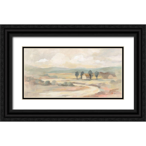 White Road Black Ornate Wood Framed Art Print with Double Matting by Vassileva, Silvia