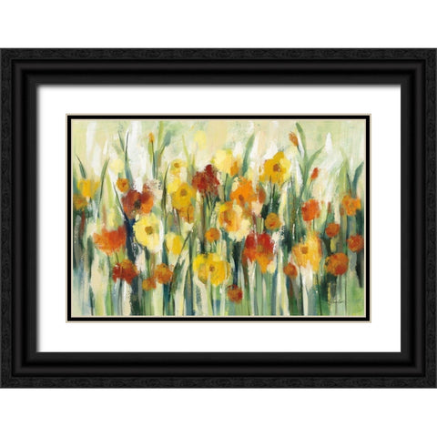 End of Summer Garden Black Ornate Wood Framed Art Print with Double Matting by Vassileva, Silvia