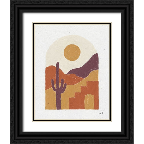 Desert Window II Black Ornate Wood Framed Art Print with Double Matting by Hershey, Moira