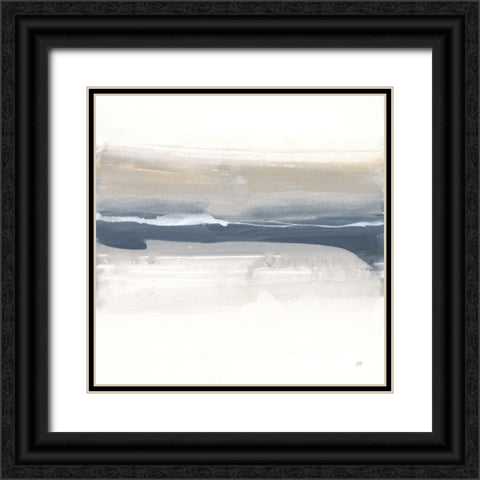 Tonal Blue Gray III Black Ornate Wood Framed Art Print with Double Matting by Paschke, Chris