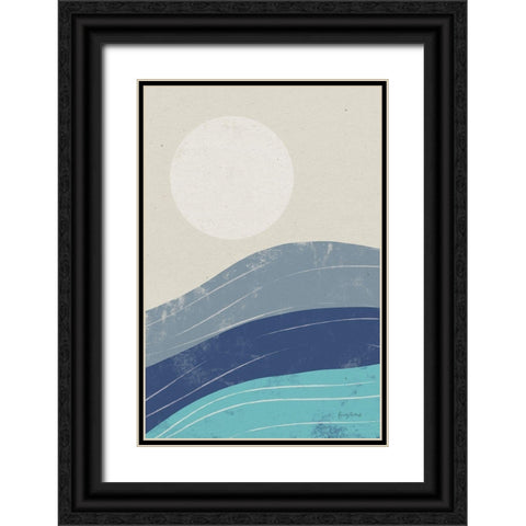 Desert Sunrise I Blue Black Ornate Wood Framed Art Print with Double Matting by Thorns, Becky