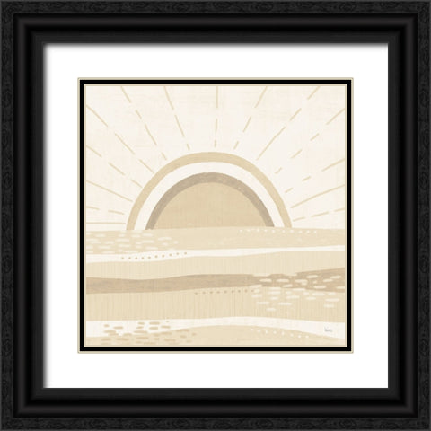 Sweet Summer V Neutral Black Ornate Wood Framed Art Print with Double Matting by Charron, Veronique