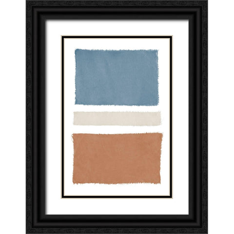 Warm Painted Weaving V Black Ornate Wood Framed Art Print with Double Matting by Rhue, Piper