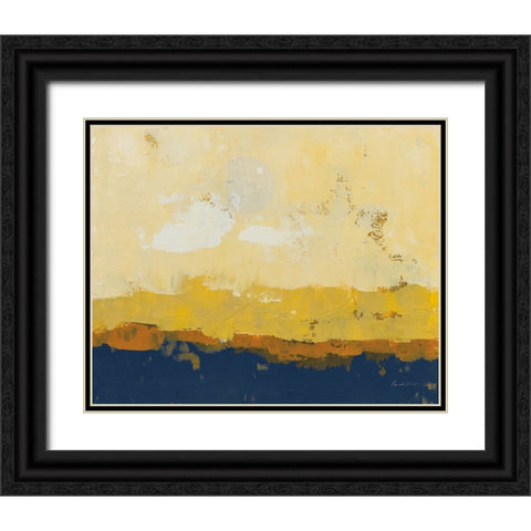 Golden Hour Navy Black Ornate Wood Framed Art Print with Double Matting by Munger, Pamela