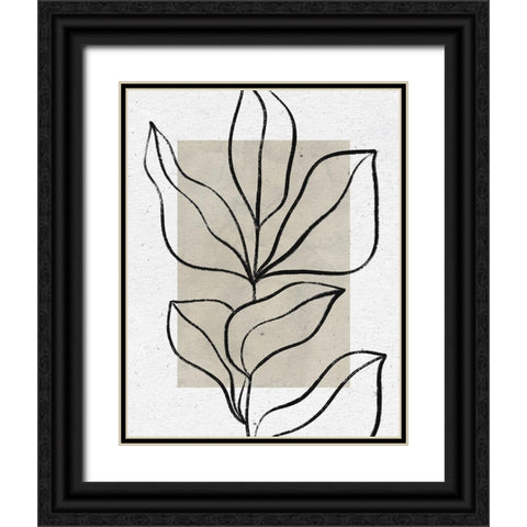 Color Block Balance II Black Ornate Wood Framed Art Print with Double Matting by Thorns, Becky
