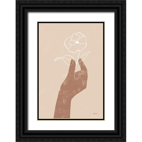 Boho Dreams II Neutral Black Ornate Wood Framed Art Print with Double Matting by Thorns, Becky