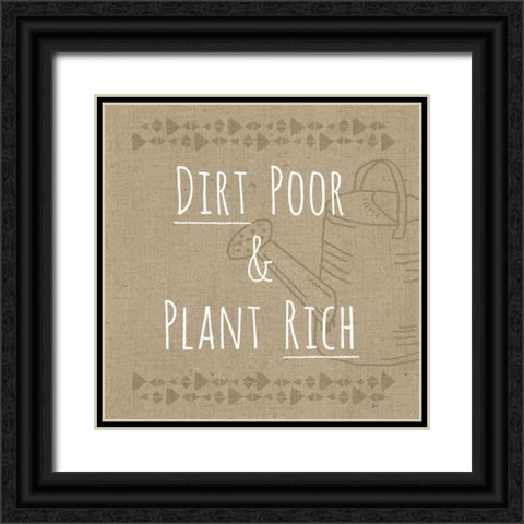 Homegrown VIII Sq Black Ornate Wood Framed Art Print with Double Matting by Aiken, Jess