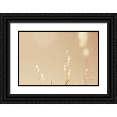 Lakeside Grasses I Black Ornate Wood Framed Art Print with Double Matting by Larson, Nathan