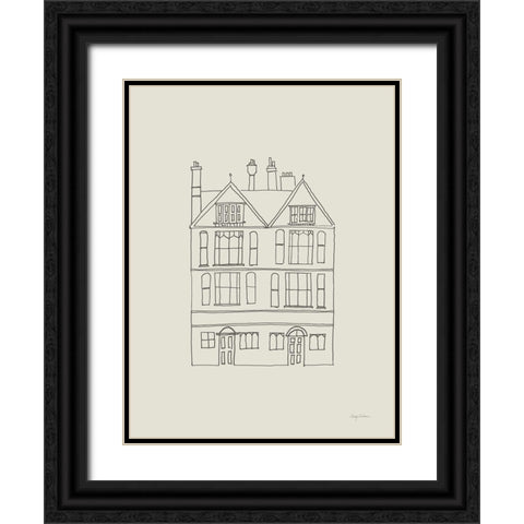 Buildings of London I Black Ornate Wood Framed Art Print with Double Matting by Tillmon, Avery