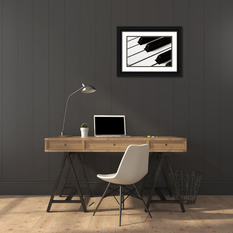 Piano Lounge IV Black Ornate Wood Framed Art Print with Double Matting by Larson, Nathan