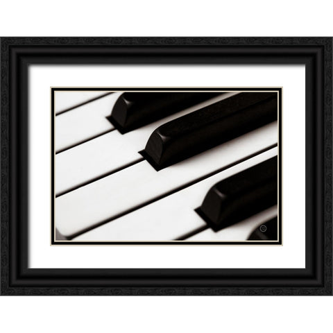Piano Lounge IV Black Ornate Wood Framed Art Print with Double Matting by Larson, Nathan