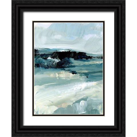 Windswept Landscape II Black Ornate Wood Framed Art Print with Double Matting by Pete, Katrina