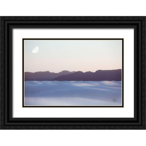 White Sands Dream Black Ornate Wood Framed Art Print with Double Matting by Larson, Nathan