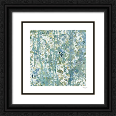 Splatter XII Black Ornate Wood Framed Art Print with Double Matting by Green, Nancy