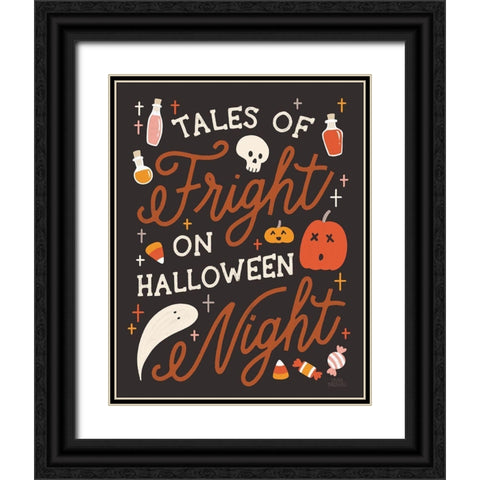 Trick or Treat VII Rust Black Ornate Wood Framed Art Print with Double Matting by Marshall, Laura