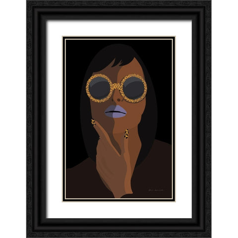 Accessorize II Peri Lips Black Ornate Wood Framed Art Print with Double Matting by Escalante, Omar