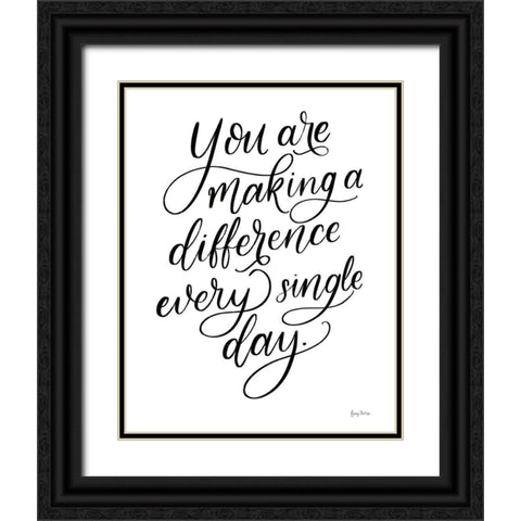 Teachers III No Hearts Crop Black Ornate Wood Framed Art Print with Double Matting by Thorns, Becky