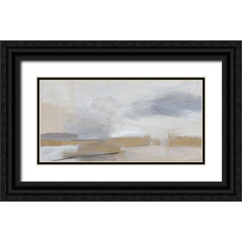 Sandstorm Gold Black Ornate Wood Framed Art Print with Double Matting by Munger, Pamela