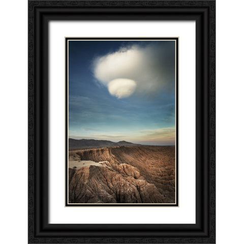 Borrego Clouds Black Ornate Wood Framed Art Print with Double Matting by Majchrowicz, Alan