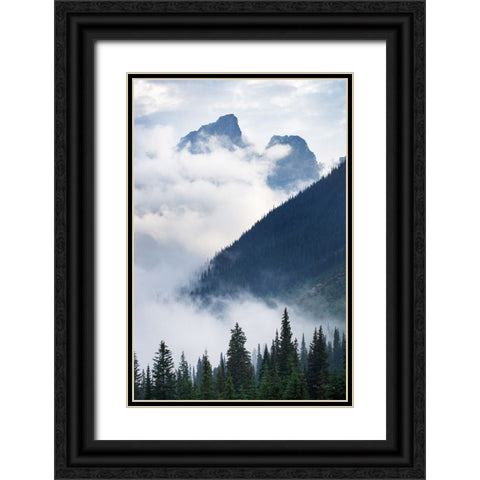 Mountain Fog Black Ornate Wood Framed Art Print with Double Matting by Majchrowicz, Alan