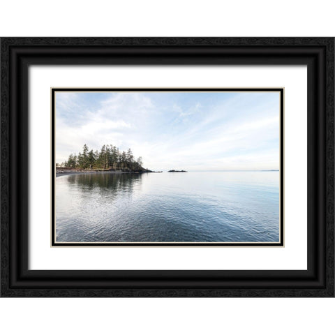 Northwest Islands Black Ornate Wood Framed Art Print with Double Matting by Majchrowicz, Alan