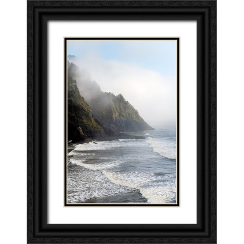 Heceta Head Oregon Black Ornate Wood Framed Art Print with Double Matting by Majchrowicz, Alan