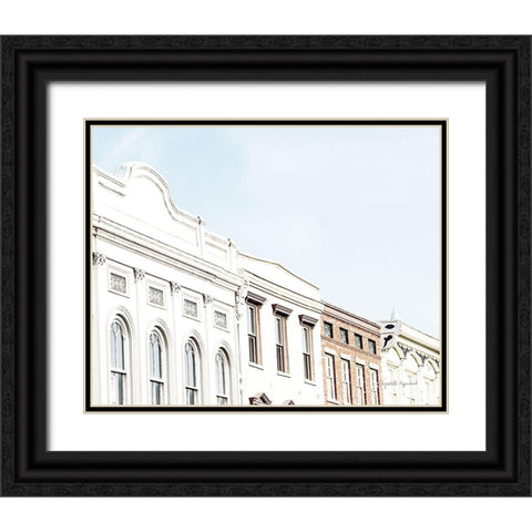 Row Houses Black Ornate Wood Framed Art Print with Double Matting by Urquhart, Elizabeth