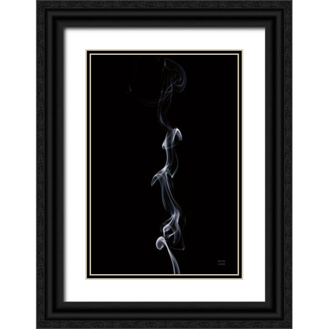Smoke III Black Ornate Wood Framed Art Print with Double Matting by Larson, Nathan