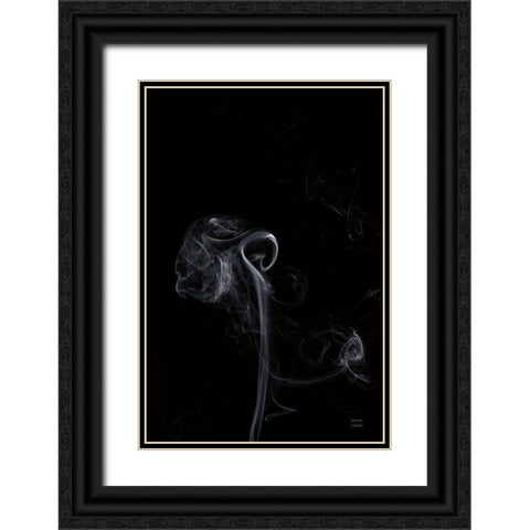 Smoke V Black Ornate Wood Framed Art Print with Double Matting by Larson, Nathan