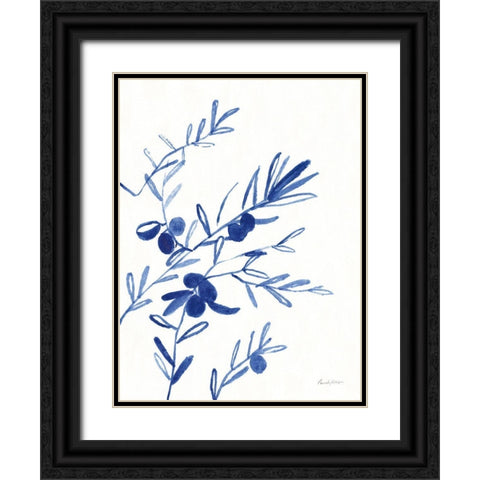 Greek Island Dreaming I Black Ornate Wood Framed Art Print with Double Matting by Munger, Pamela
