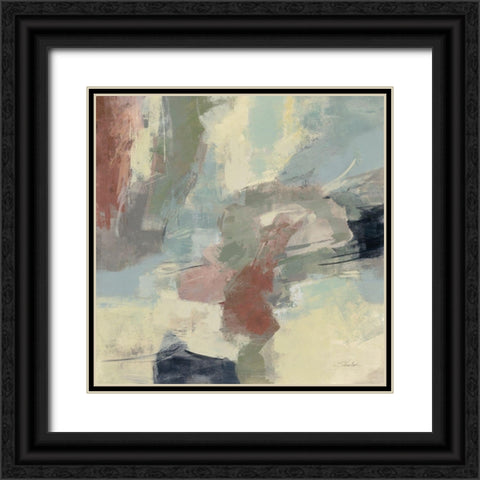 Farm Field Gray Black Ornate Wood Framed Art Print with Double Matting by Vassileva, Silvia