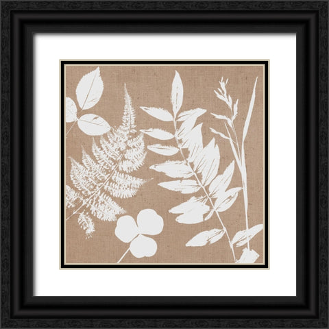 Leaves of Inspiration III Neutral Black Ornate Wood Framed Art Print with Double Matting by Studio Mousseau