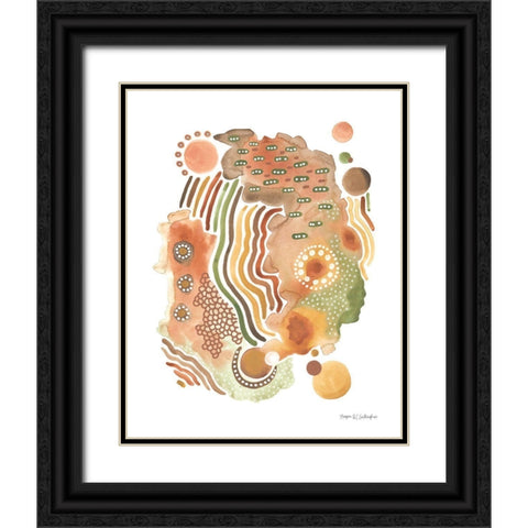 Organic I Black Ornate Wood Framed Art Print with Double Matting by Gallagher, Megan