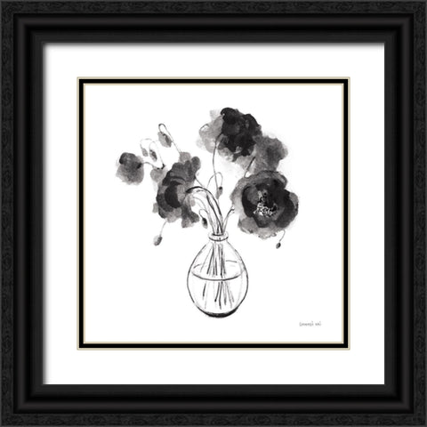 Garden Cuttings II Black Black Ornate Wood Framed Art Print with Double Matting by Nai, Danhui