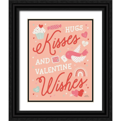 Lovebirds IV Black Ornate Wood Framed Art Print with Double Matting by Marshall, Laura